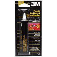 3M 03601 Emblem and Trim Adhesive, Liquid, Ketone, Clear, 1 oz Tube