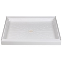 FLOOR SHOWER RECT WHT 34X48IN