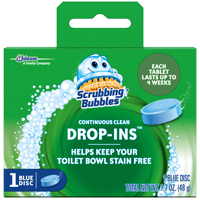Scrubbing Bubbles DROP-INS 00191 Toilet Bowl Cleaner, 1.7 oz Pack, Solid,