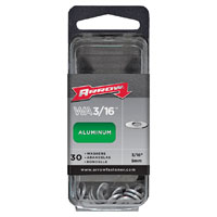 RIVET WASHER ALUM 30PK 3/16IN