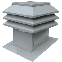303-12-G SLOPE ROOF VENT GRY