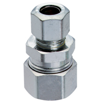 Plumb Pak PP80PCLF Tube Adapter, 5/8 x 3/8 in, Compression, Chrome