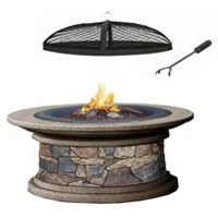 FLAT ROCK FLS WOOD BRN FIRETBL