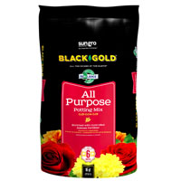 sun gro BLACK GOLD 1410102 16.0 QT P Potting Mix, Brown/Earthy, Granular