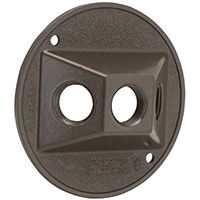 ROUND COVER 3-1/2IN BRONZE