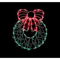 16" LED WREATH WINDOW DECORA d