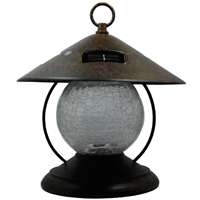 SOLAR CRACKLE BALL TABLE LIGHT
