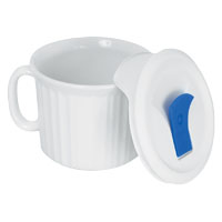 MUG W/COVER WHT POP-INS 22OZ