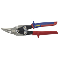 IRWIN 2073111 Aviation Snip, 1-5/16 in Length of Cut, Steel Blade, Red