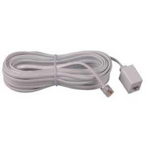 25 ft PHONE EXTCORD W/ ENDS  WHT