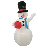 6FT INFLATABLE WAVING SNOWMAN