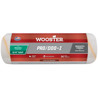 WOOSTER RR644-9 Paint Roller Cover, 3/4 in Thick Nap, 9 in L, Fabric Cover,
