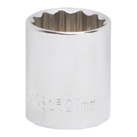 SOCKET 27MM 1/2DRIVE 12PT