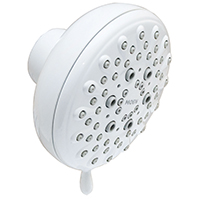 SHOWERHEAD 5 SPRAY FIXED WHITE