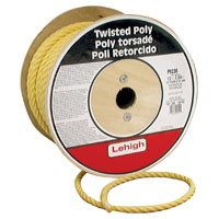 ROPE POLYP TWIST YEL 1/2X300FT