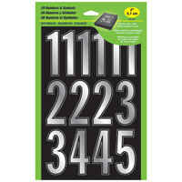 NUMBERS PRISM SLV VINYL 2IN