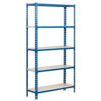 EST-07313 SHELVING BLU/WHT 35X16