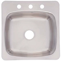 FRA-SL103BX UTI SINK 10IN 3-HOLE