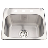 SINK SINGLE BOWL SS 19X17X8IN