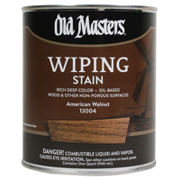 Old Masters 13004 Wiping Stain, American Walnut, Liquid, 1 qt, Can