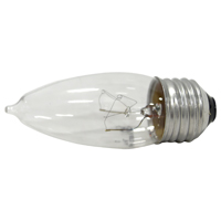 Sylvania 13654 Decorative Incandescent Lamp, 25 W, B10 Lamp, Medium