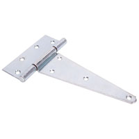 HINGE TEE STL FIXPIN HD 8IN ZINC