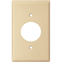 5131W 1G RECEP PLATE IVORY W/1.4