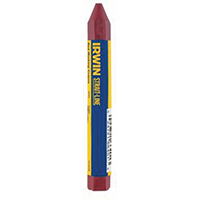 IRWIN STRAIT-LINE 66401 Permanent Lumber Crayon, Red, 12