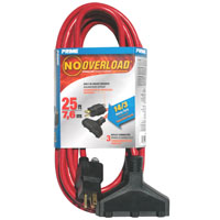 14/3 X 25'EXT CORD W/CIRC BRKR
