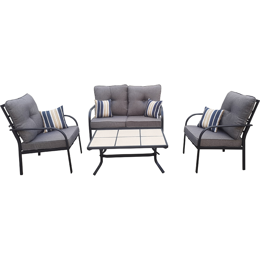 CUSHIONED CASUAL SET 4 PIECE