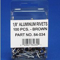 Rivet 1/8in Brown Aluminum