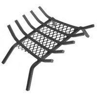Simple Spaces LTFG-W27 27'' Fireplace Grate, 5-Bar, Steel/Wrought Iron