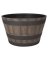 PLANTER BARREL DARK/OAK 20.5IN