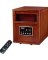 PowerZone WH-96H Infrared Quartz Wood Cabinet Heater with Remote Control,