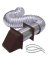 VENT KIT DRYER ALUM 4INX5FT BR