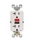 OUTLT GFCI ST RD/BK BTN 15A WH