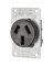 3P APPL FEMALE 50A-125/240V BLK