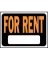 "FOR RENT" PLASTIC SIGN