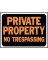 SIGN PRIVATE PROPERTY PLASTIC
