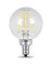 Feit Electric BPG1640/927CA/FIL/2 LED Lamp; Globe; G16-1/2 Lamp; 40 W