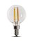 Feit Electric BPG1660950CAFIL/2 Dimmable LED Light Bulb; Globe; G16 Lamp;