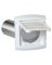 HOOD EXHST LVRD-WALL WHITE 4IN