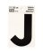 HY-KO RV-50/J Reflective Letter, Character: J, 3 in H Character, Black