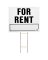 LFR-4 FOR RENT LAWN SIGN