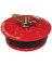 Oatey 33403 Test Plug; 4 in Connection; Plastic; Red