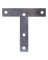 T-PLATE STEEL 5X5IN ZINC PLTD