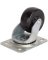 CASTER SWIVEL 2-1/2IN RUB/ZINC