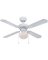 FAN CEIL 42IN4BLD/1LT DNRD WHT