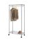 GARMENT RACK W/ WHEELS CHRM