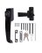 DOOR LATCH PSH BTN KYD BLACK